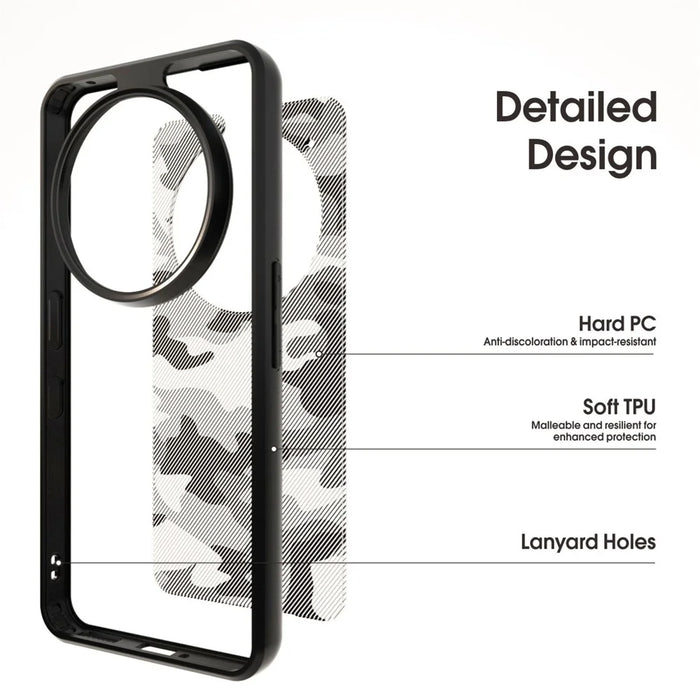IBMRS For Nothing Phone (3a) Pro Case Soft TPU Frame Hard PC Back Anti-Fall Phone Cover - Artistic Camouflage - 4