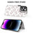AHASTYLE WG08 For iPhone 14 Pro Max Case Pattern Printing Wallet Kickstand Anti Drop Leather Phone Back Cover - Leopard - 3