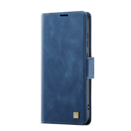 AUTSPACE For Samsung Galaxy A36 5G Case  A11 RFID Blocking Retro Leather Cell Phone Wallet Cover - Blue - 2