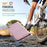 AUTSPACE For Samsung Galaxy S25 Edge Case  A11 RFID Blocking Retro Leather Cell Phone Wallet Cover - Pink - 5