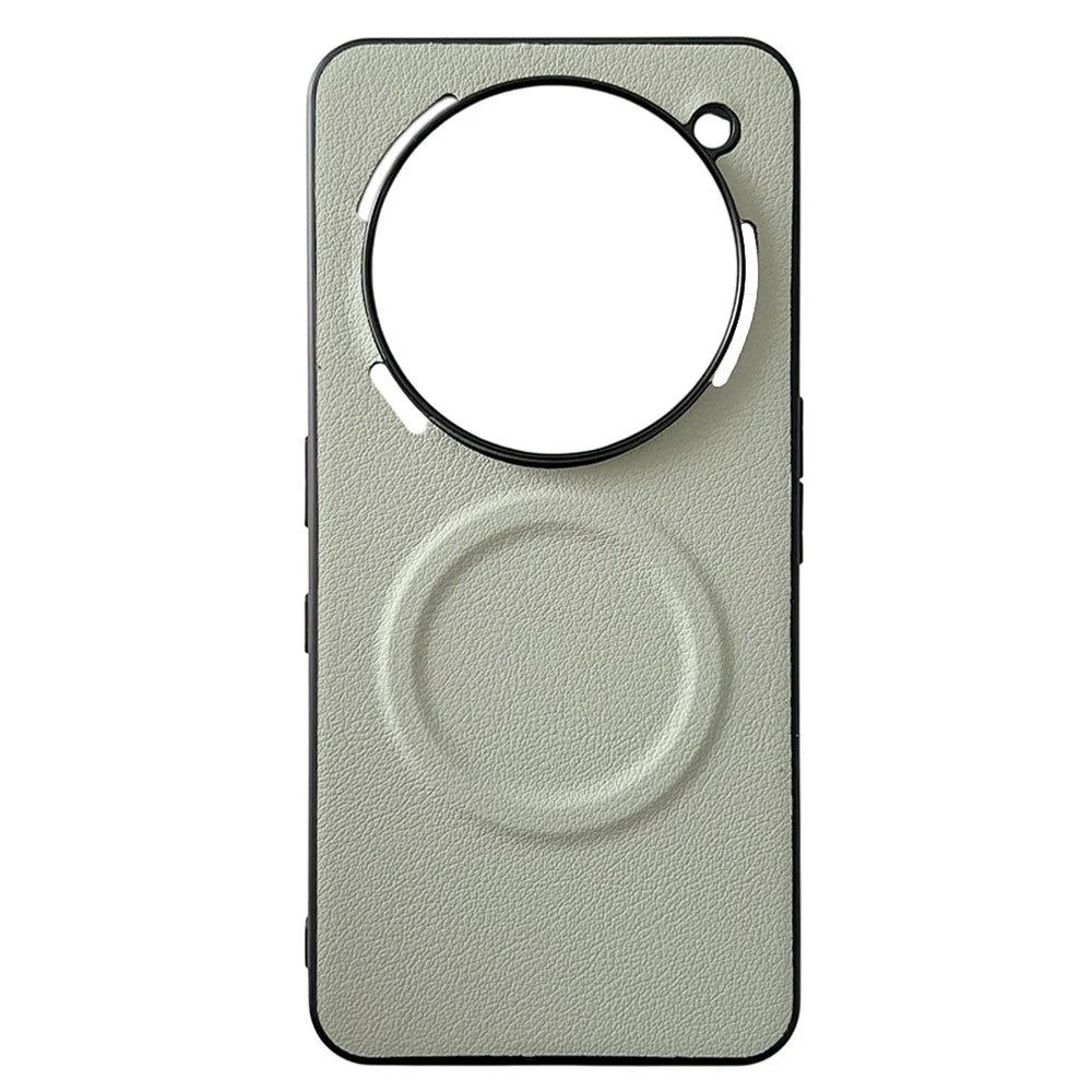 For Nothing Phone (3a) Pro Magnetic Case PU + TPU Phone Back Cover - Light Green - 1