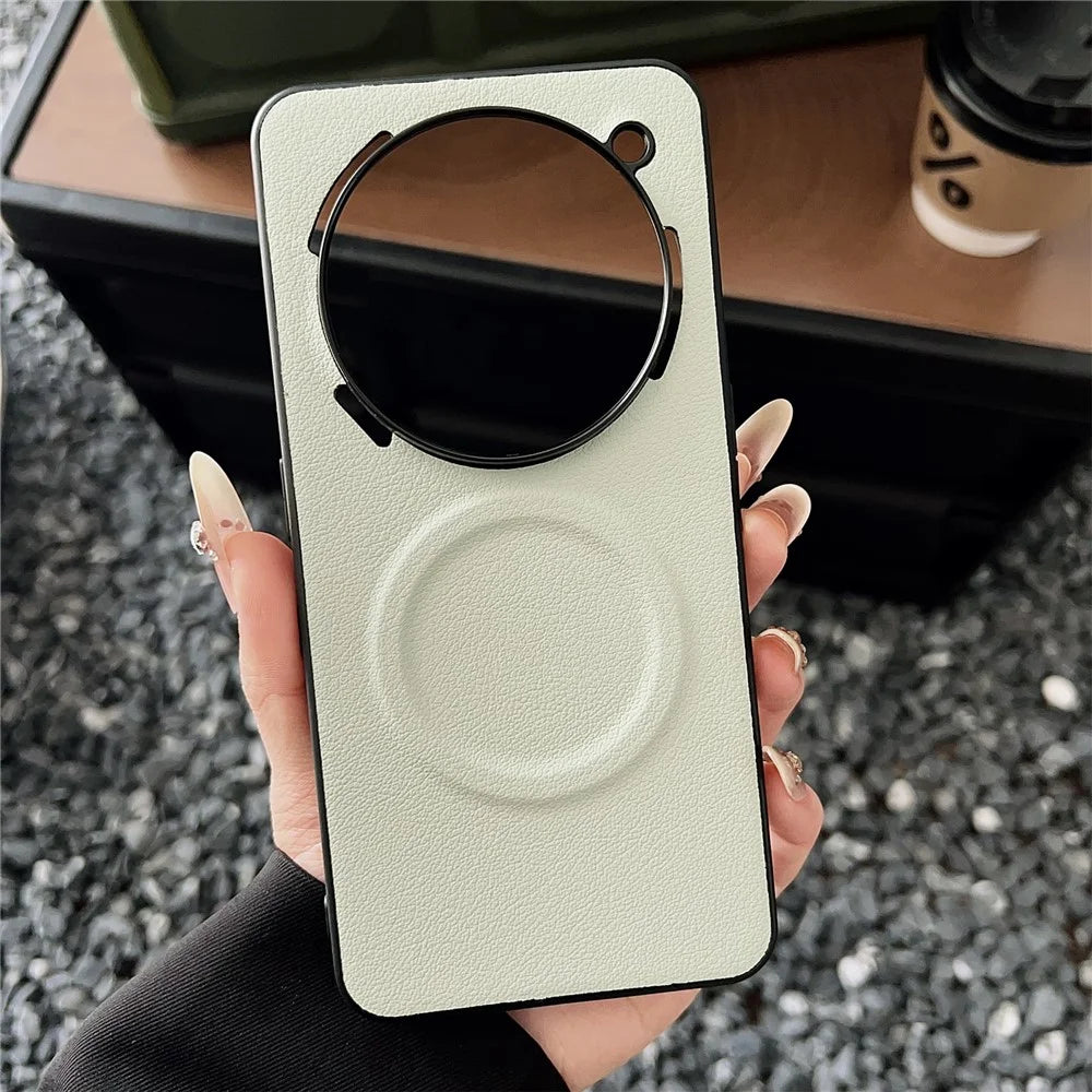 For Nothing Phone (3a) Pro Magnetic Case PU + TPU Phone Back Cover - Light Green - 2