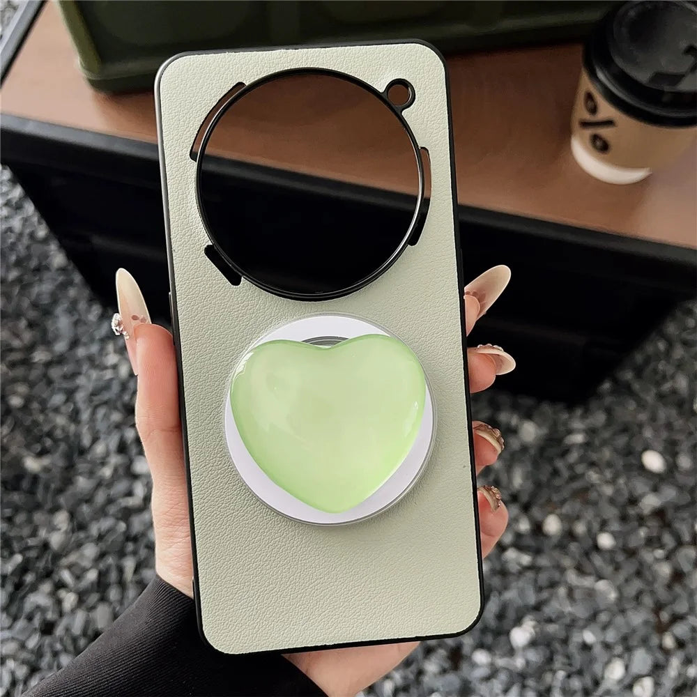 For Nothing Phone (3a) Pro Magnetic Case PU + TPU Phone Back Cover - Light Green - 3