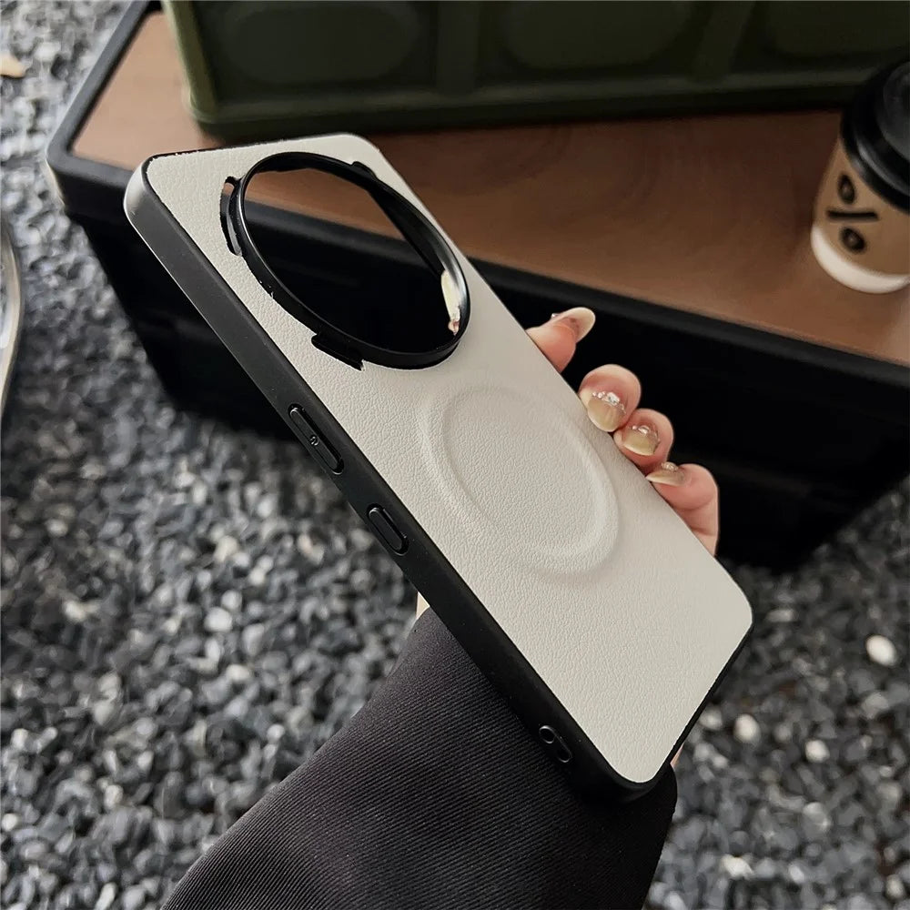 For Nothing Phone (3a) Pro Magnetic Case PU + TPU Phone Back Cover - Light Green - 4