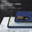 For Samsung Galaxy S25 Edge Case PC + TPU Phone Cover with Rotatable Ring Holder - Blue - 5