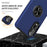 For Samsung Galaxy S25 Edge Case PC + TPU Phone Cover with Rotatable Ring Holder - Blue - 7