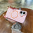 For iPhone 16 Case Compatible with MagSafe Skin Touch Slim PC Phone Back Cover - Pink - 1