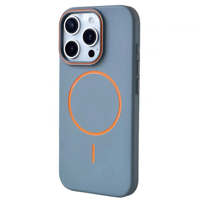 For iPhone 16 Pro Max Case Compatible with MagSafe Skin Touch Slim PC Phone Back Cover - Grey - 1