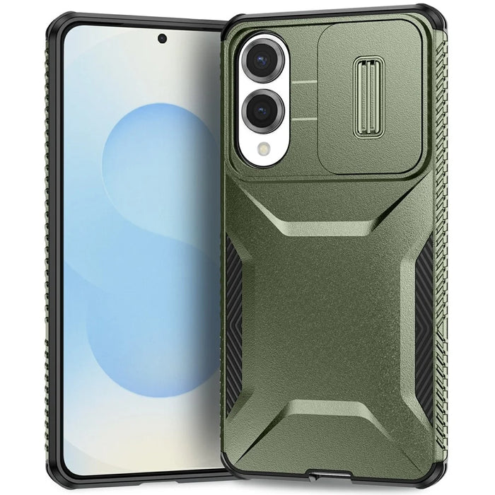 For Samsung Galaxy S25 Edge Case Camshield TPU + PC Phone Cover Non-Slip Side Edge - Green - 2