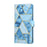 For Samsung Galaxy S25 Edge Case Lacquered Marble Pattern Leather Phone Cover - Blue - 6