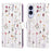 For Samsung Galaxy S25 Edge Case RFID Blocking Flower Leather Phone Cover - Small Flower - 1
