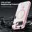 For Google Pixel 9a Magnetic Case TPU+PC Transparent Phone Cover - Pink - 6