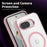 For Google Pixel 9a Magnetic Case TPU+PC Transparent Phone Cover - Pink - 7