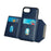 For iPhone 17e / 16e Case Card Bag Kickstand TPU + PU Phone Cover - Blue - 2
