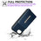For iPhone 17e / 16e Case Card Bag Kickstand TPU + PU Phone Cover - Blue - 5