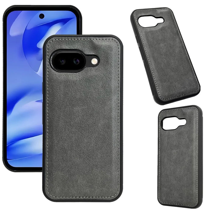 For Google Pixel 9a Case Detachable 2-in-1 Magnetic Closure PU Leather Wallet Phone Case - Grey - 6