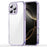 For iPhone 16 Pro Max Case TPU + Acrylic Phone Back Cover Anti Yellowing - Purple - 1