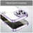For iPhone 16 Pro Max Case TPU + Acrylic Phone Back Cover Anti Yellowing - Purple - 7