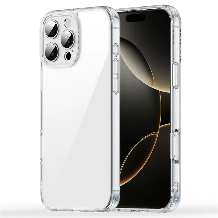 For iPhone 16 Pro Case TPU + Acrylic Phone Back Cover Anti Yellowing - Transparent - 1