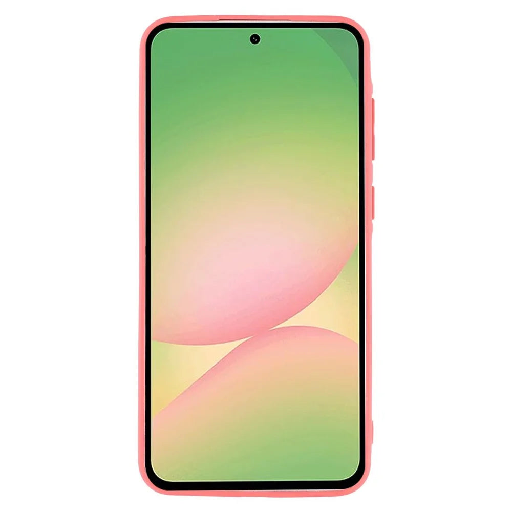 For Samsung Galaxy A56 5G Case Precise Cutouts Straight Edge TPU Shockproof Phone Cover - Hawthorn Red - 2