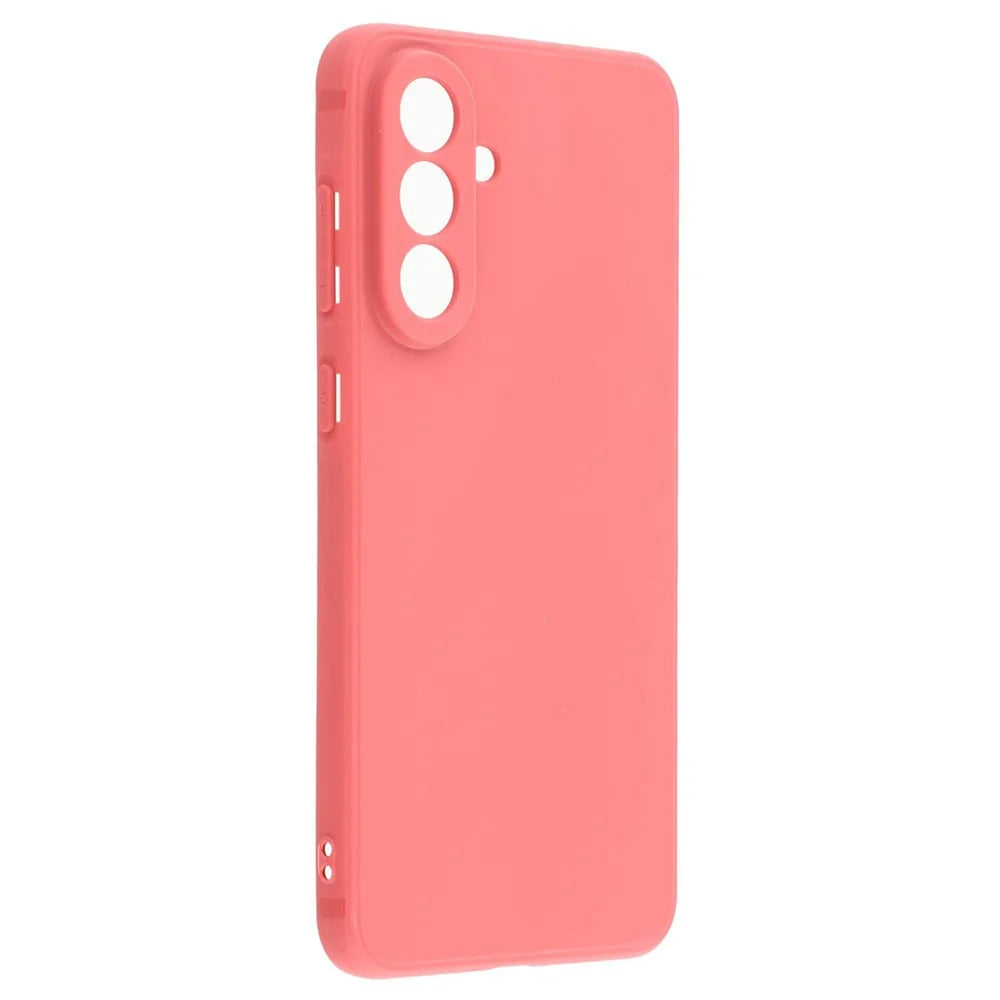 For Samsung Galaxy A56 5G Case Precise Cutouts Straight Edge TPU Shockproof Phone Cover - Hawthorn Red - 4