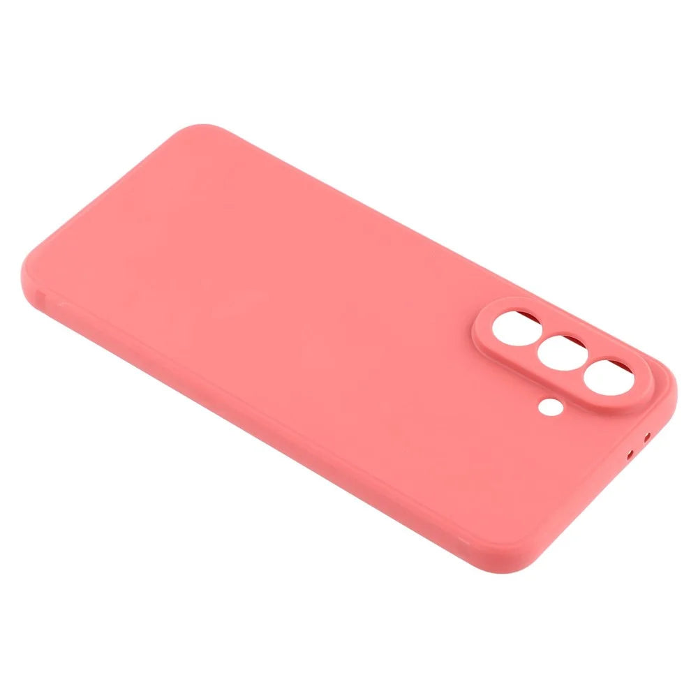 For Samsung Galaxy A56 5G Case Precise Cutouts Straight Edge TPU Shockproof Phone Cover - Hawthorn Red - 6