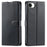 For iPhone 17e / 16e Case Dots Imprinted PU Leather Flip Phone Cover with Card Slot, Strap - Black - 1