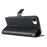 For iPhone 17e / 16e Case Dots Imprinted PU Leather Flip Phone Cover with Card Slot, Strap - Black - 4