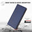 For Samsung Galaxy A54 5G Case L-Shaped Grid Pattern Leather Stand Phone Cover with Card Slots - Blue - 3