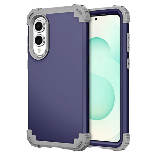 L-Style For Samsung Galaxy S25 Edge Case Shockproof PC + TPU Phone Back Cover - Navy Blue - 1
