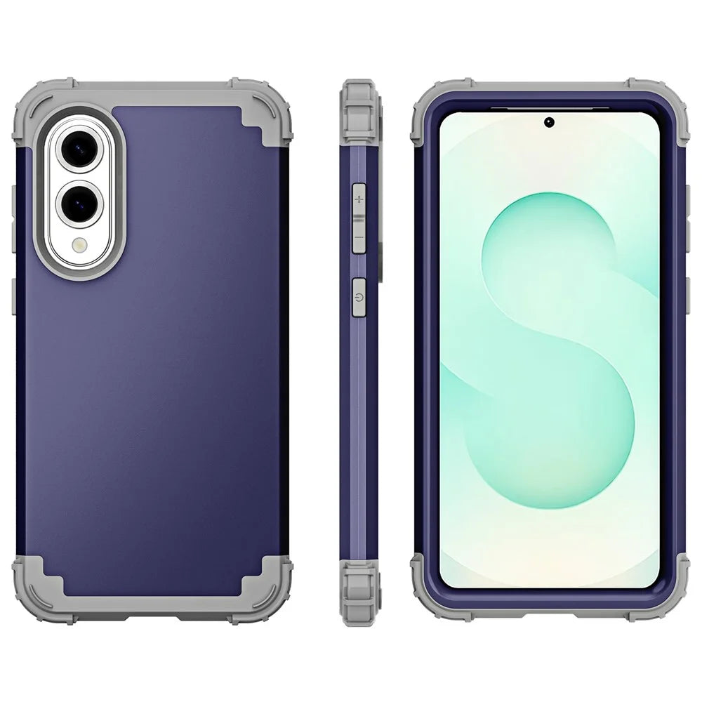 L-Style For Samsung Galaxy S25 Edge Case Shockproof PC + TPU Phone Back Cover - Navy Blue - 2