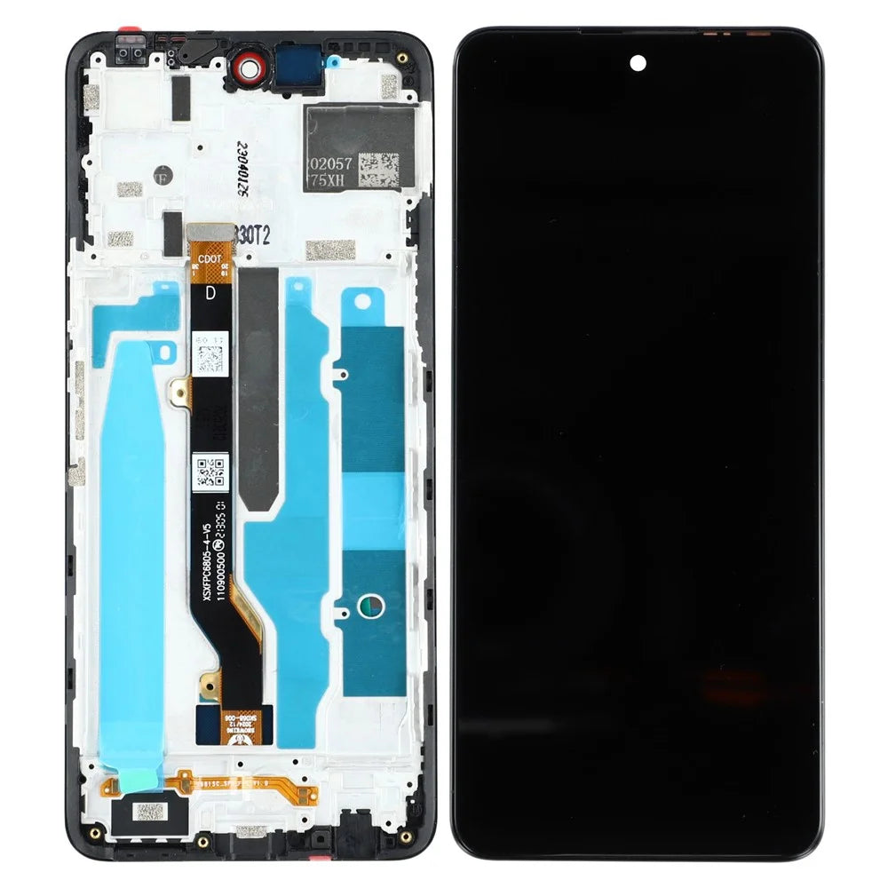For Infinix Zero 5G 2023 X6815C Grade C LCD Screen and Digitizer Assembly + Frame (Without Logo) - 1