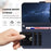 For Realme 14 Pro+ 5G Phone Cases Wallet Stand Color Splicing Leather Cover with Magnetic Clasp - Blue - 2
