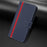 For Realme 14 Pro+ 5G Phone Cases Wallet Stand Color Splicing Leather Cover with Magnetic Clasp - Blue - 7