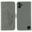 For Nothing CMF Phone 1 Case Feather Imprint PU Leather Wallet Phone Cover - Grey - 1
