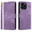 For Doogee Note 58 Pro  /  Note 58 Case Wallet RFID Blocking PU Leather Cover Stand with Strap - Purple - 1