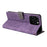 For Doogee Note 58 Pro  /  Note 58 Case Wallet RFID Blocking PU Leather Cover Stand with Strap - Purple - 4