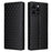 For Doogee Note 58 Pro  /  Note 58 Case Wallet Rhombus Imprinted Leather Phone Cover - Black - 1
