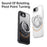 For iPhone 17e / 16e Magnetic Case Rotating Gear Pivot Kickstand PC + TPU Phone Back Cover - Matte Black - 3