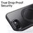 For iPhone 17e / 16e Magnetic Case Rotating Gear Pivot Kickstand PC + TPU Phone Back Cover - Matte Black - 6