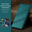 For iPhone 13 6.1 inch Phone Cases Punk Style Imprinted Wallet Stand Leather Cover - Dark Green - 6