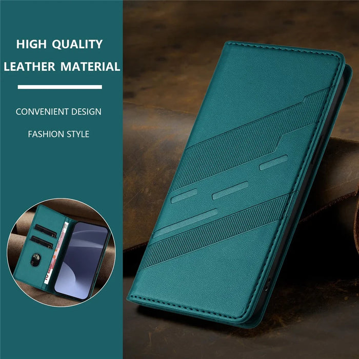 For iPhone 13 6.1 inch Phone Cases Punk Style Imprinted Wallet Stand Leather Cover - Dark Green - 6
