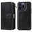 For iPhone 14 Pro Max Magnetic Case Detachable PU Leather Zipper Wallet Cover - Black - 1