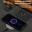 For Samsung Galaxy S24+ Magnetic Case PC + PU Phone Back Cover with Detachable Card Holder - Black - 6