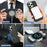 For iPhone 16 Pro Magnetic Case PC + PU Phone Back Cover with Detachable Card Holder - Black - 4