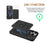 For iPhone 15 Pro Max Magnetic Case PC + PU Phone Back Cover with Detachable Card Holder - Black - 3