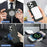 For iPhone 13 Pro Max Magnetic Case PC + PU Phone Back Cover with Detachable Card Holder - Black - 4