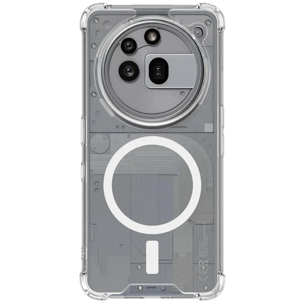 IMAK For Nothing Phone (3a) Pro Magnetic Case Shockproof PC TPU Clear Phone Cover - 3