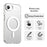 For iPhone 17e / 16e Case Magnetic Case Skin Touch Matte Anti Drop TPU + PC Phone Back Cover - White - 2
