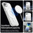 For iPhone 17e / 16e Case Magnetic Case Skin Touch Matte Anti Drop TPU + PC Phone Back Cover - White - 3